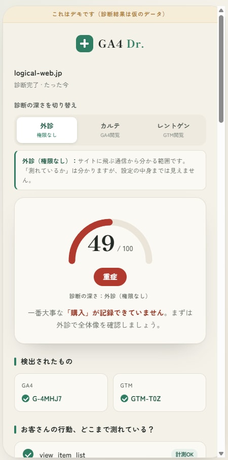 ShopifyのGA4計測を健康診断します 数字を眺める前に、「正しく測れているか」から。 イメージ2