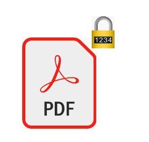 PDFにパスワードを付けます 機密文書等、セキュリティを高めることができます イメージ1