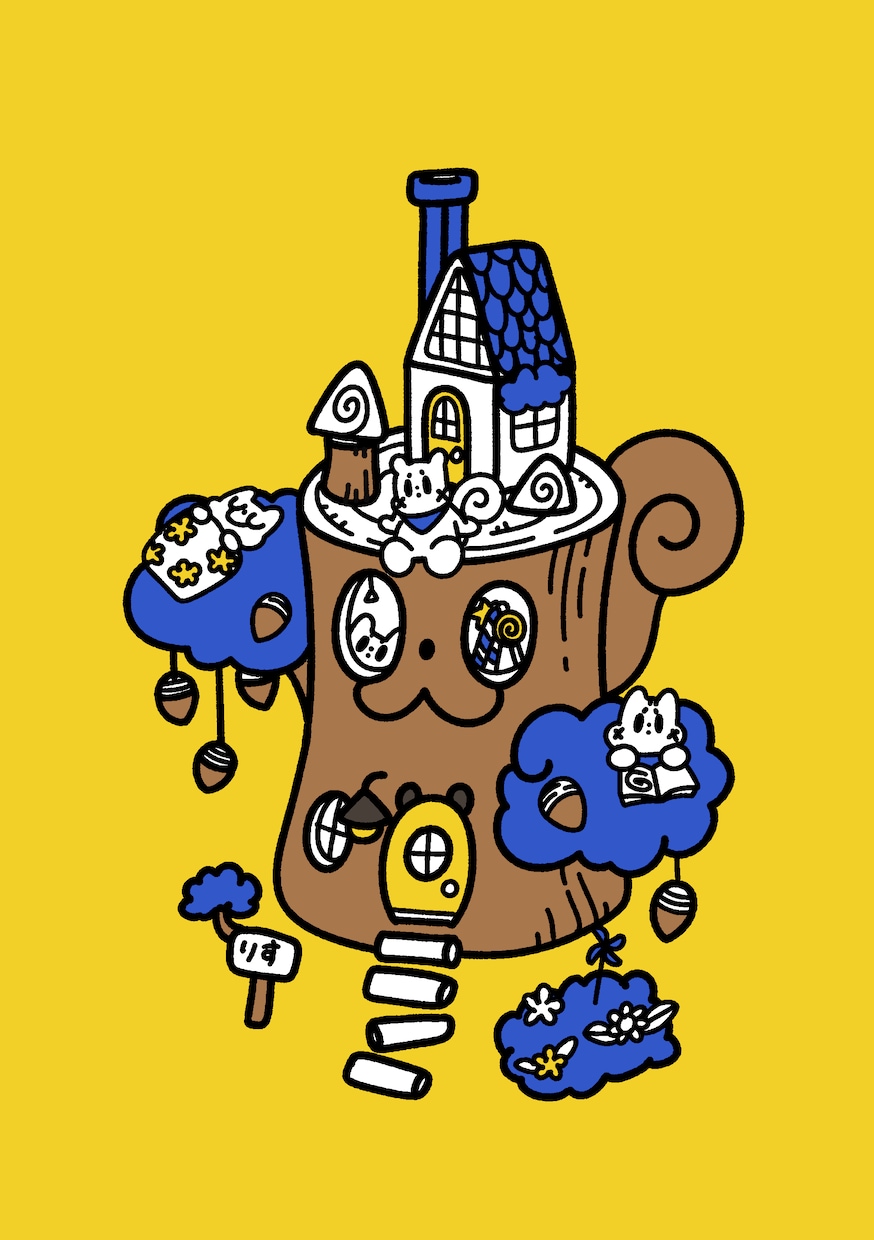 ポップでおかしなイラスト描きます ちょっぴりおかしなかわいい世界 イメージ2