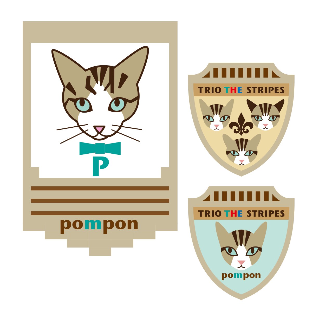 動物イラストでロゴマーク作ります 看板猫や看板犬やペットのイラストを入れたロゴマークです。 イメージ1