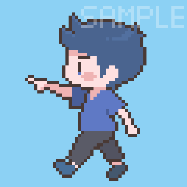 あなたのキャラクターをドット絵ミニキャラにします 2.5等身でドット絵化、他とは違うアイコンにいかがですか？ イメージ4