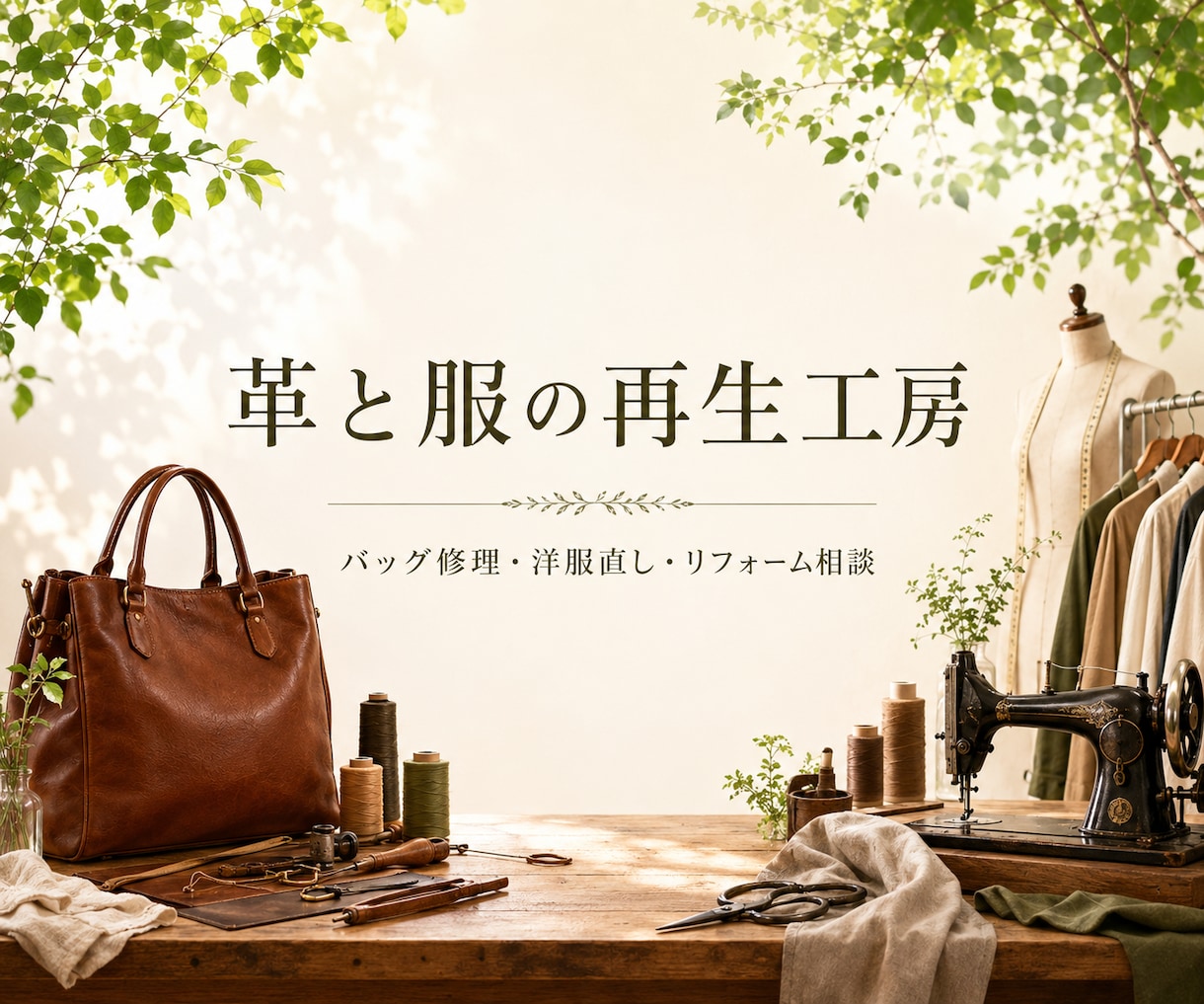 革製品のお修理致します バッグ・革小物のお悩み、丁寧にご提案します！ イメージ1