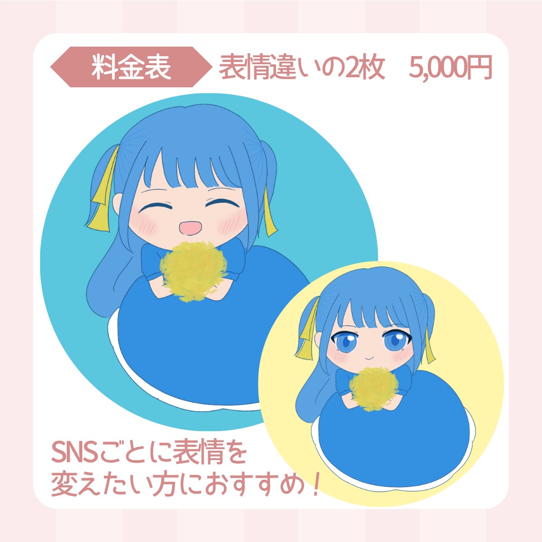 先着5件は低価格！ちびキャラアイコンを描きます ゆるくてかわいい癒されるキャラクター！ イメージ4