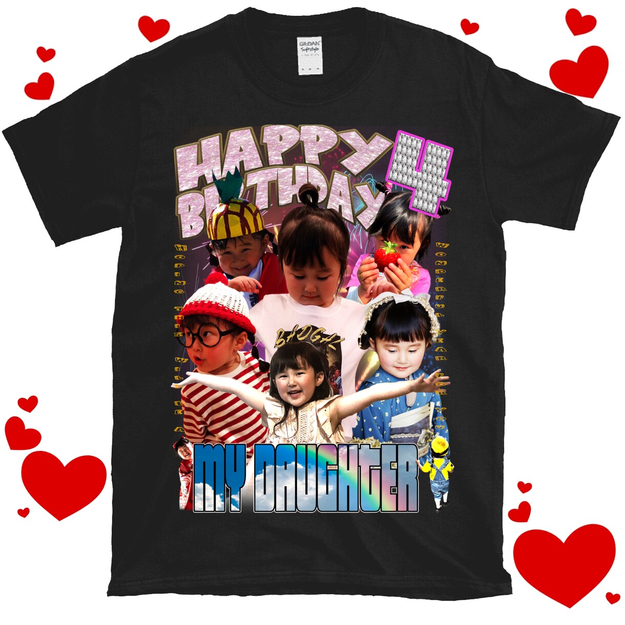 ラップTシャツ作成します！データも渡します 子供、友人、ペットのラップTシャツはいかがですか(^^)？ イメージ5