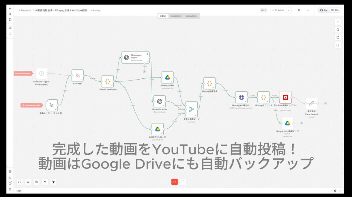 YouTube全自動投稿！AI動画生成販売します コードゼロ・月額ほぼ0円｜動くまで伴走サポート付き イメージ8