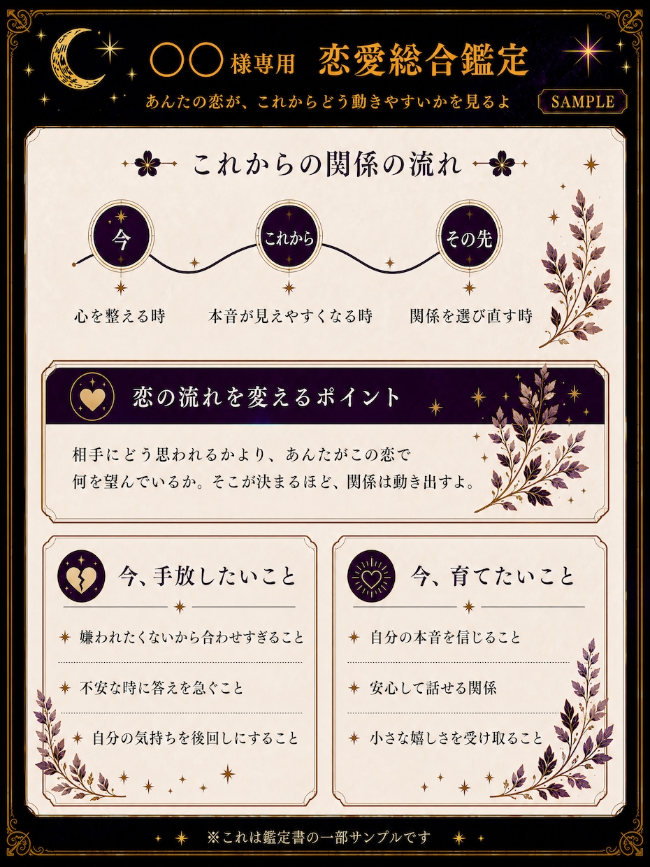 九星気学であんたの恋の悩みをズバッと鑑定します 優しいだけの占いはしない。恋に迷うあんたを婆が導くよ イメージ5