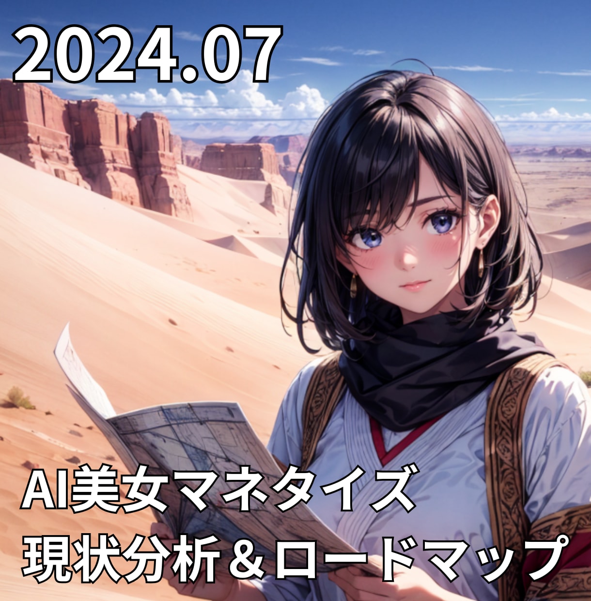 AI美女マネタイズの市場状況を正直に伝えます 2024年7月現在の現状分析＆ロードマップのセットです！ イメージ1