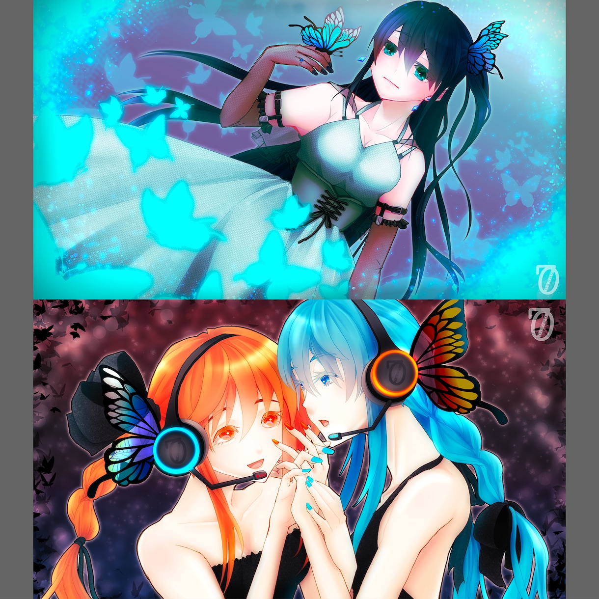 歌ってみた・MVイラスト・一枚絵描きます シンプルで鮮やかなイラストはいかがですか？ イメージ5