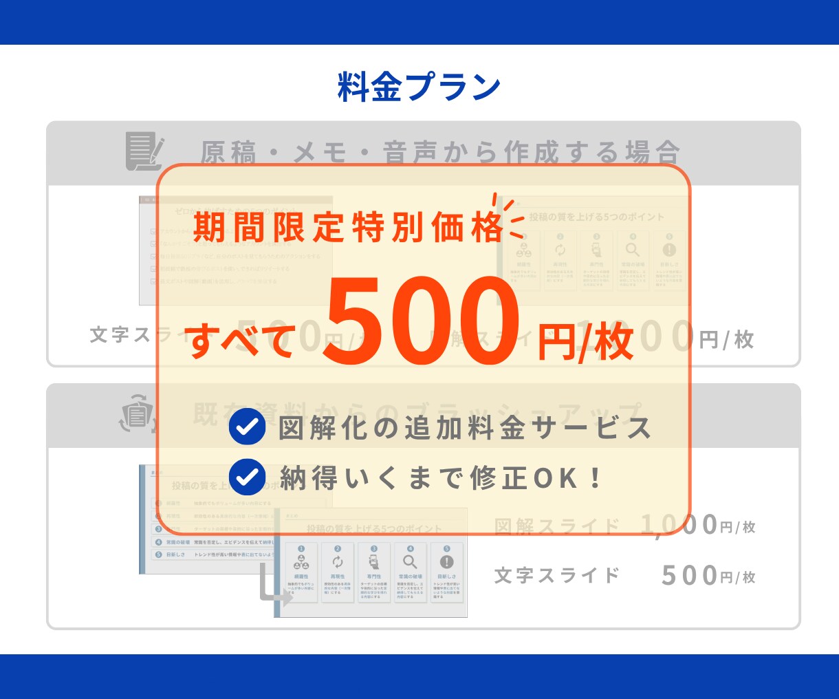 スライド資料・ブラッシュアップ巻き取り対応します PowerPoint｜Canva｜図解｜構成から対応可能 イメージ8