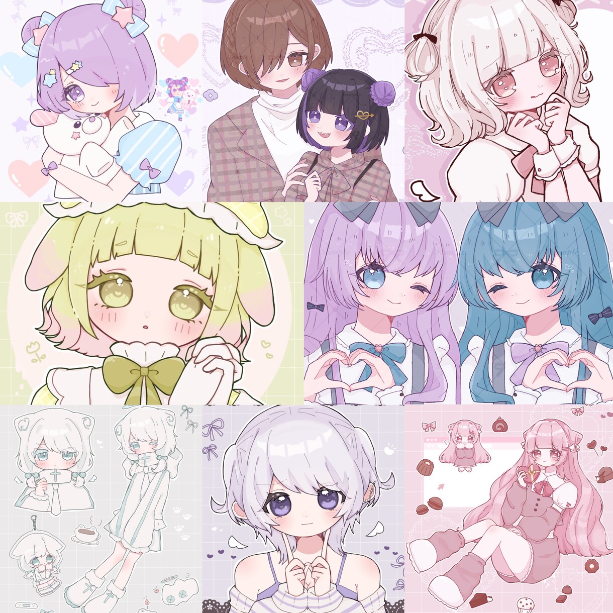 SNSアイコン、観賞用イラストなど制作します かわいいを得意としたイラストをお描きします！ イメージ2