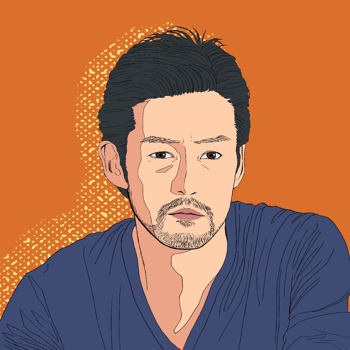 シンプルでかっこいい似顔絵描きます 納品2日以内！アイコンやビジネスにも使えます！ イメージ5