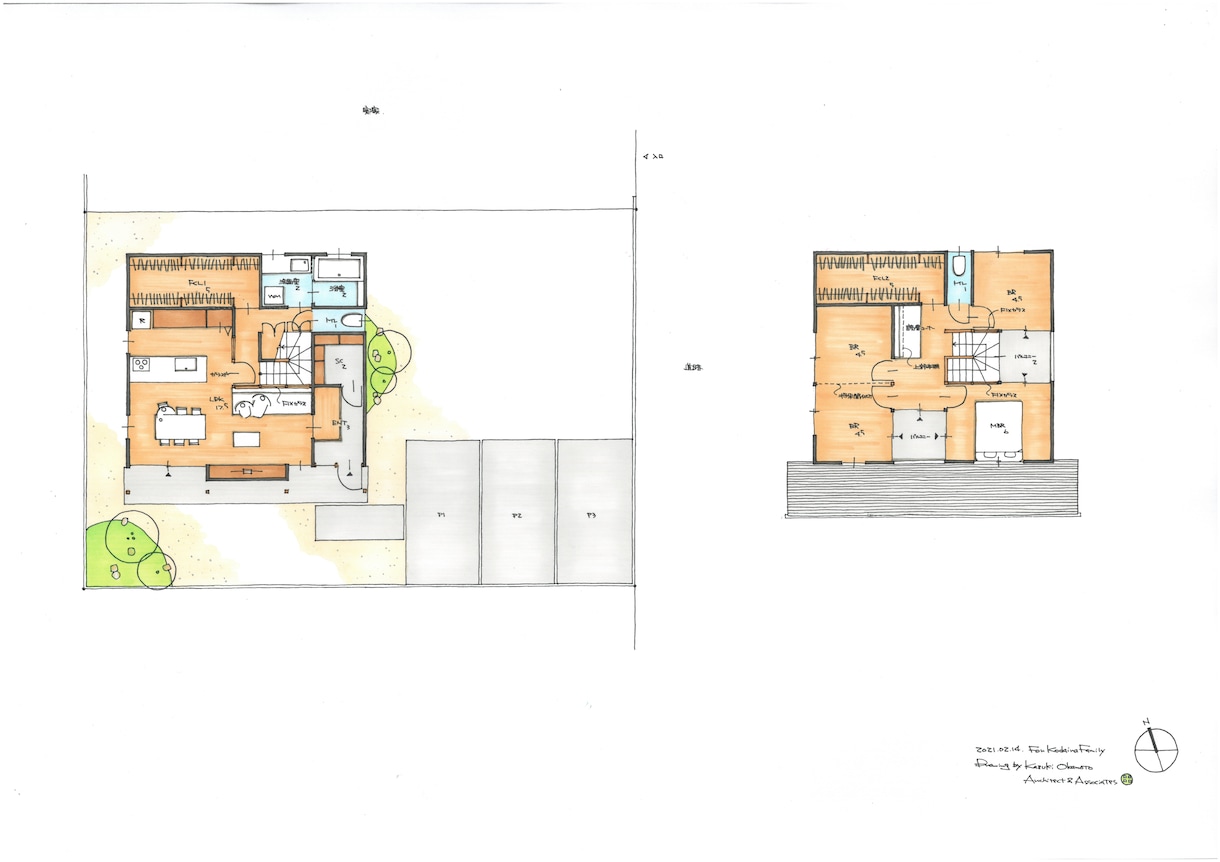 一級建築士が住宅の間取りを手描きでご提案致します 一級建築士とつくる快適な間取りのご提案です イメージ5