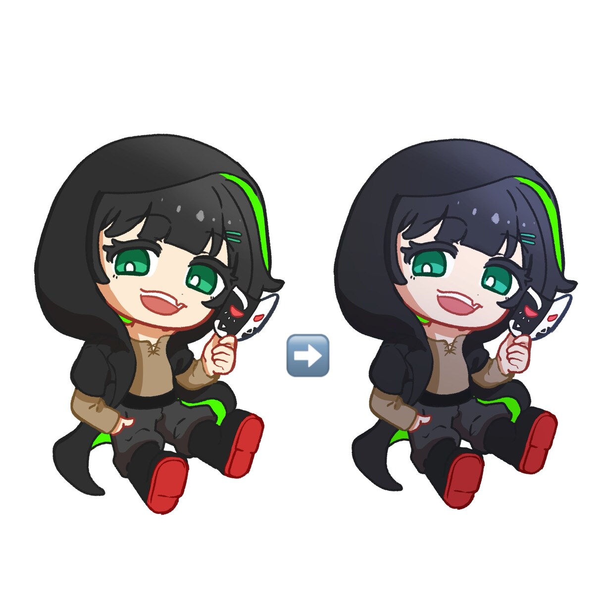 まるくてかわいい！ミニキャラ・SDキャラ描きます あなたのキャラクターを可愛く描きます♡アイコンにどうぞ！ イメージ2