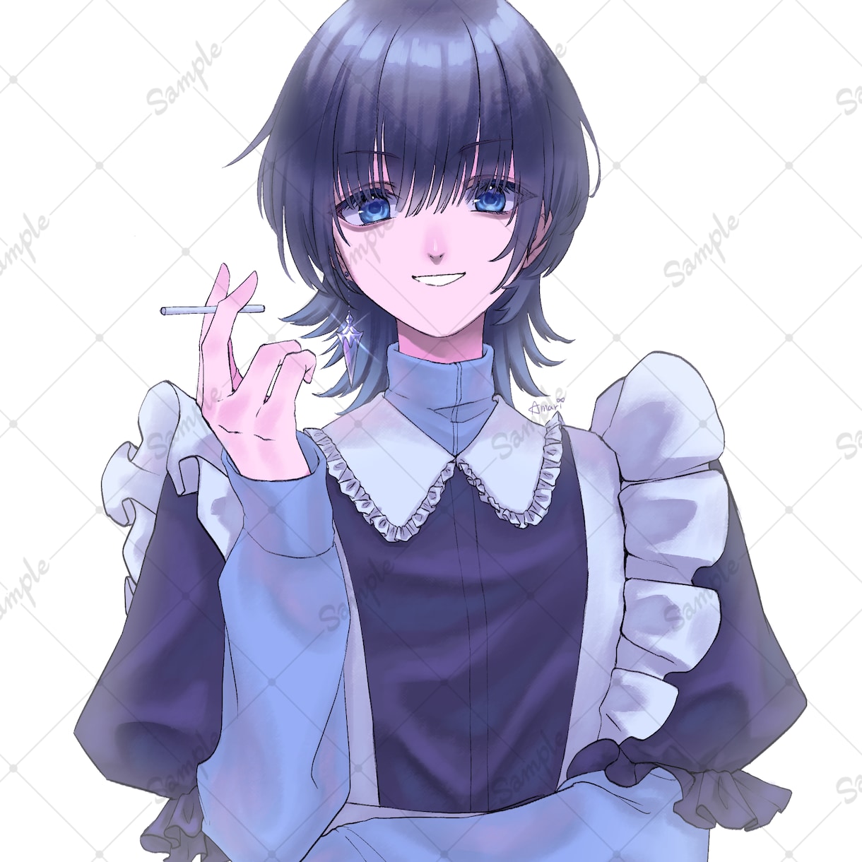 デジタルで魅力的な人物イラスト描きます SNSアイコンに！歌ってみたのサムネイルに！プレゼント用に！ イメージ1