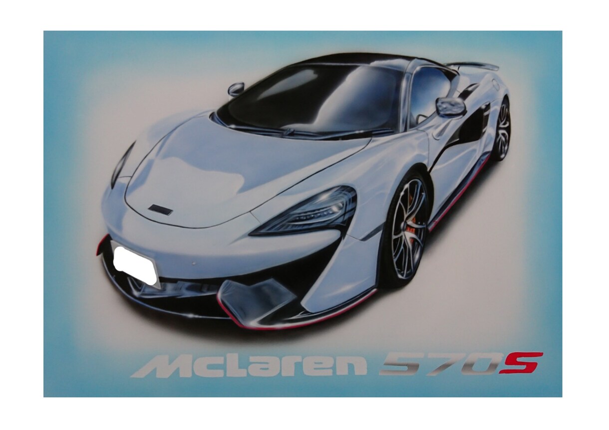 A3・B3　エアブラシで愛車イラストを描きます 大切な愛車をイラストにしてお部屋やガレージに飾ってみませんか イメージ2
