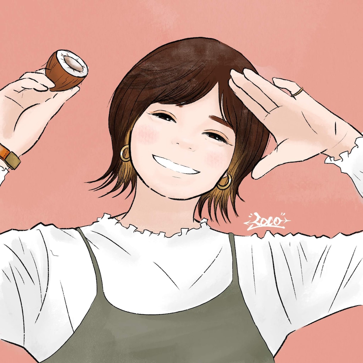ちょっと盛れてる似顔絵作成します お気に入りの写真をイラストに！プレゼントにも◎ イメージ8