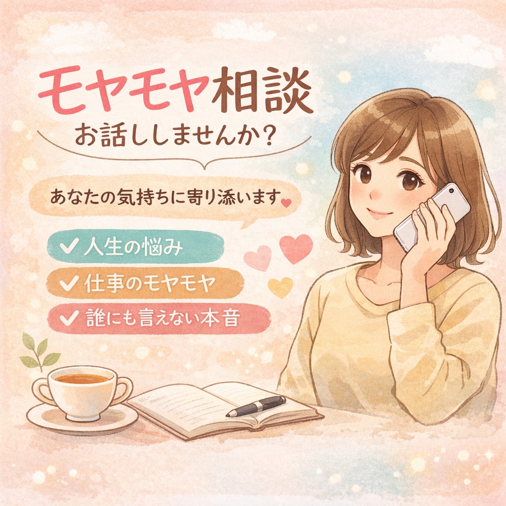 本音で話したい人へ。人間関係仕事のモヤモヤ聴きます 誰かに話したいのに 周りには話せないことってありませんか？ イメージ1