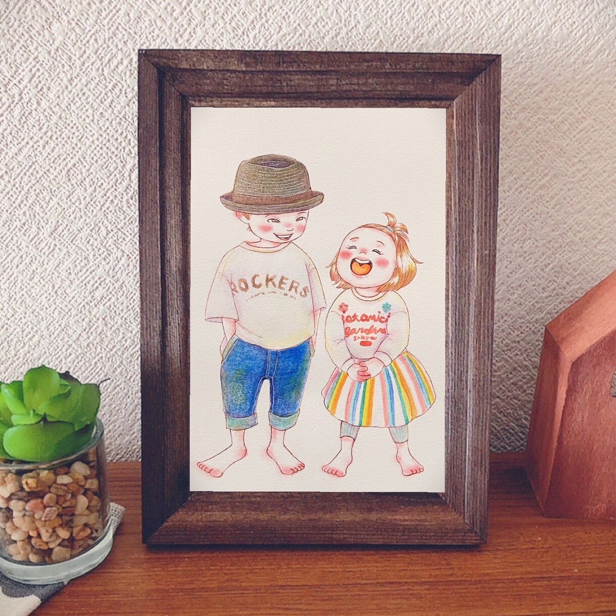 かわいい♡ミニキャラ風イラストお描きします 笑顔を届ける贈り物、想い出のインテリアにぴったりです✾ イメージ2