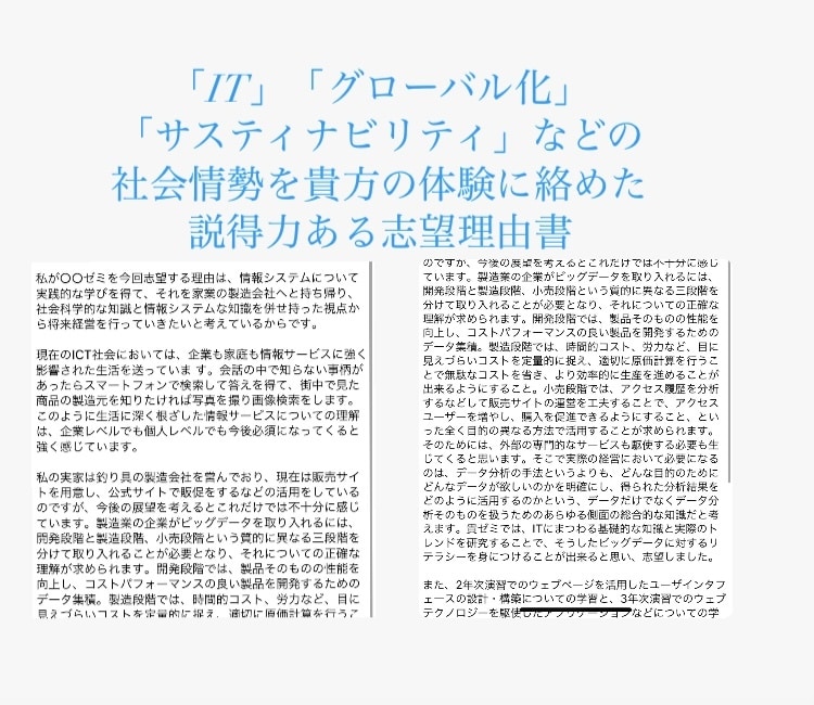 今年度実績多数！大学入試の志望理由書を作成します 【即日納品可能！】プロの文章で志望校に合格しましょう イメージ4