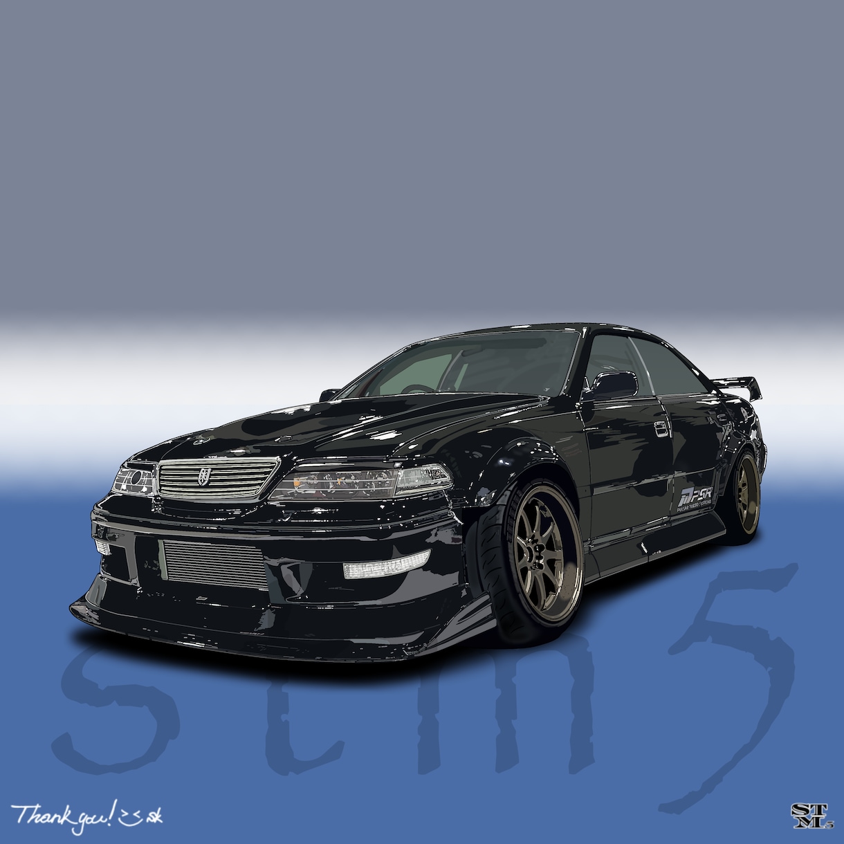 思い出の車をリアルにイラストで描きます 思い出の車を味わい深く、忠実に描きます！　納車記念に！ イメージ5