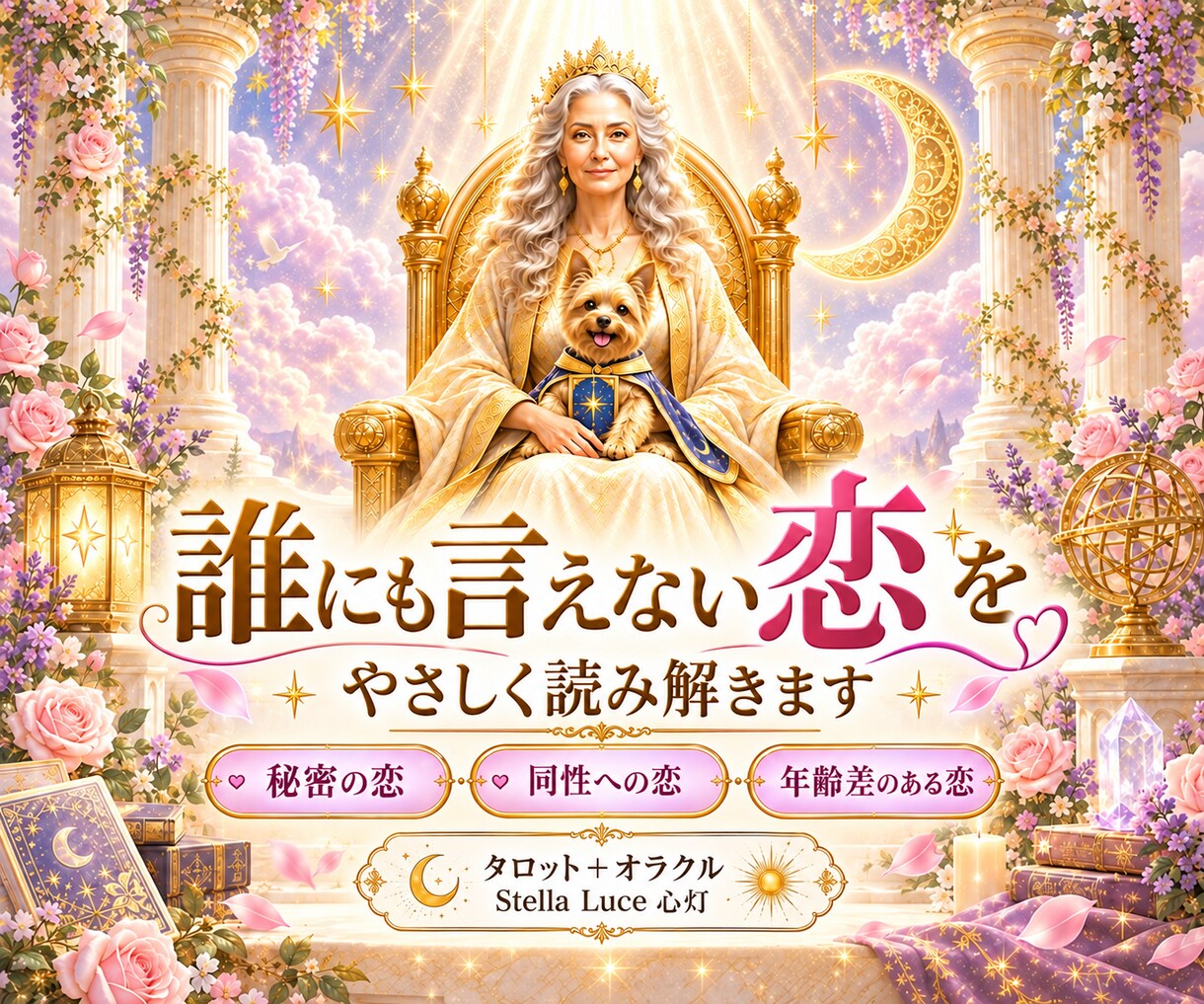 誰にも言えない恋のお悩みに静かに寄り添います 不倫・同性への恋・年齢差など複雑な想いを読み解きます イメージ1