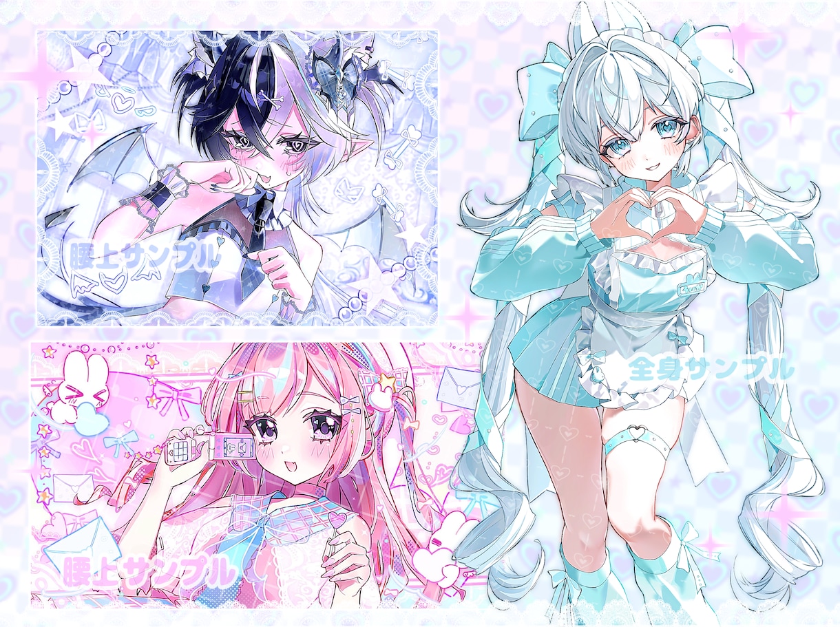 商用利用無料‎✧めろ可愛いイラスト描きます 高品質＆スピード納品！丁寧なヒアリングで理想をお届け♩ イメージ3