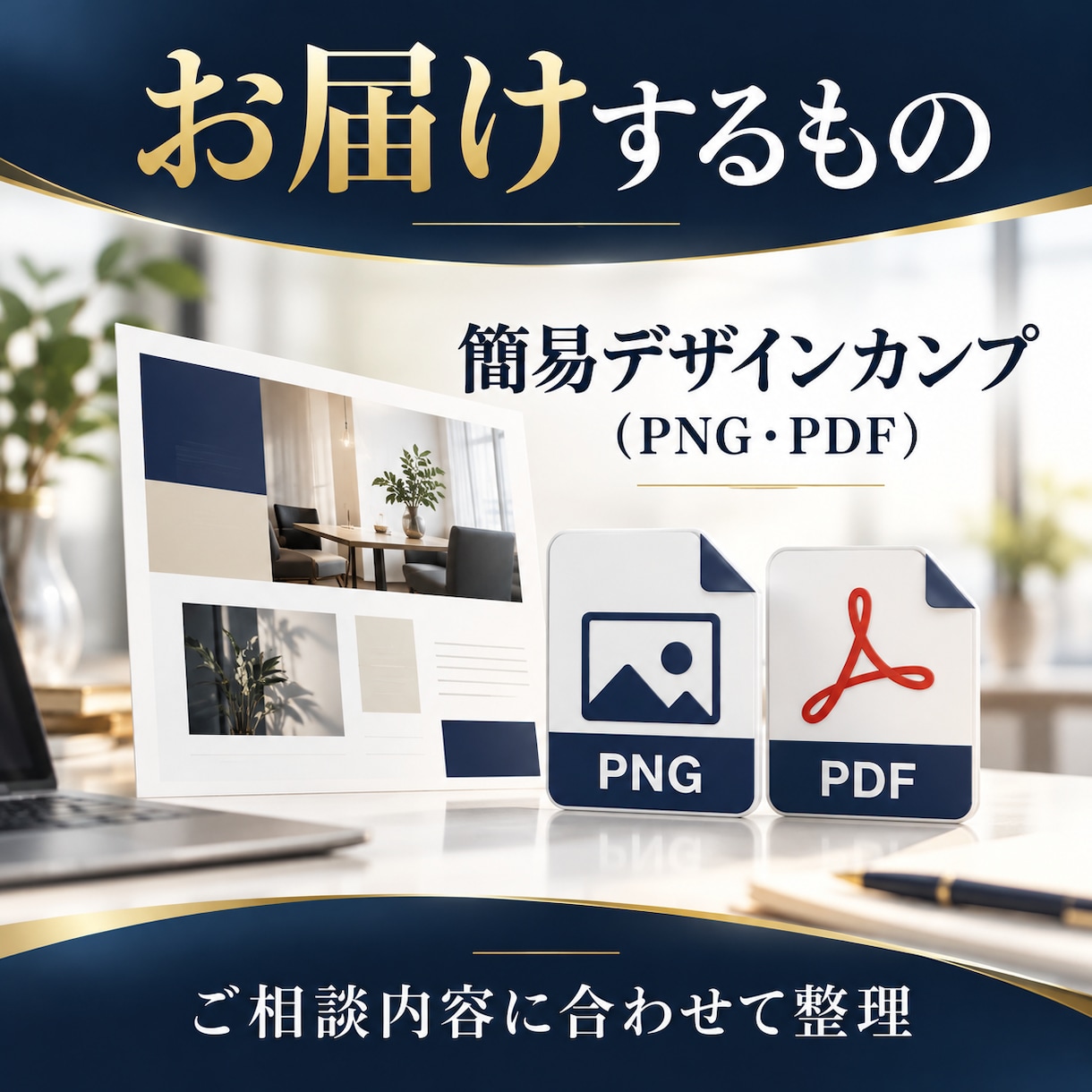Webや印刷物の簡易デザインカンプを制作します 構成・コピー・配色から、伝わる方向性を具体化 イメージ4