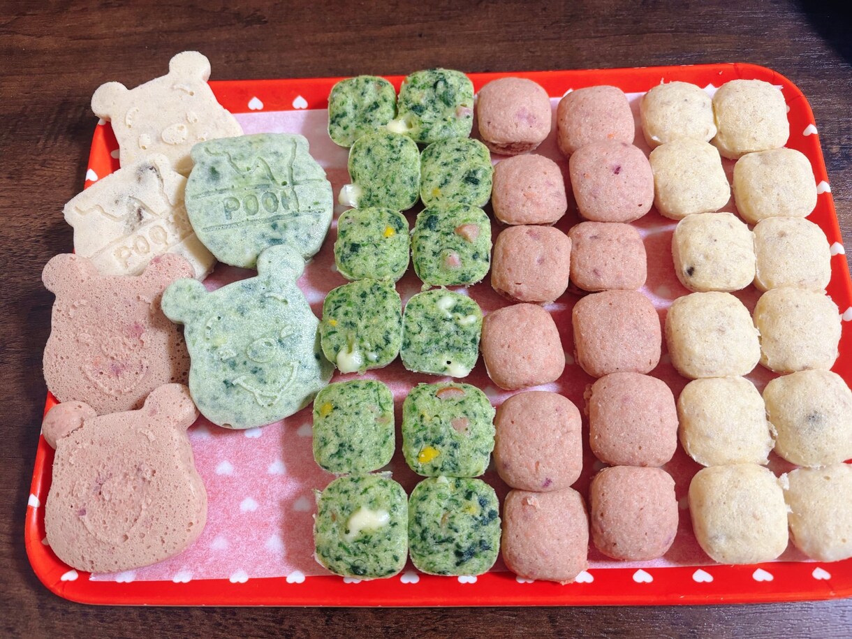 離乳食中期〜OK！簡単蒸しパンレシピ教えます 朝食やおやつ、手づかみ練習に！アレルギー対応◎ イメージ3