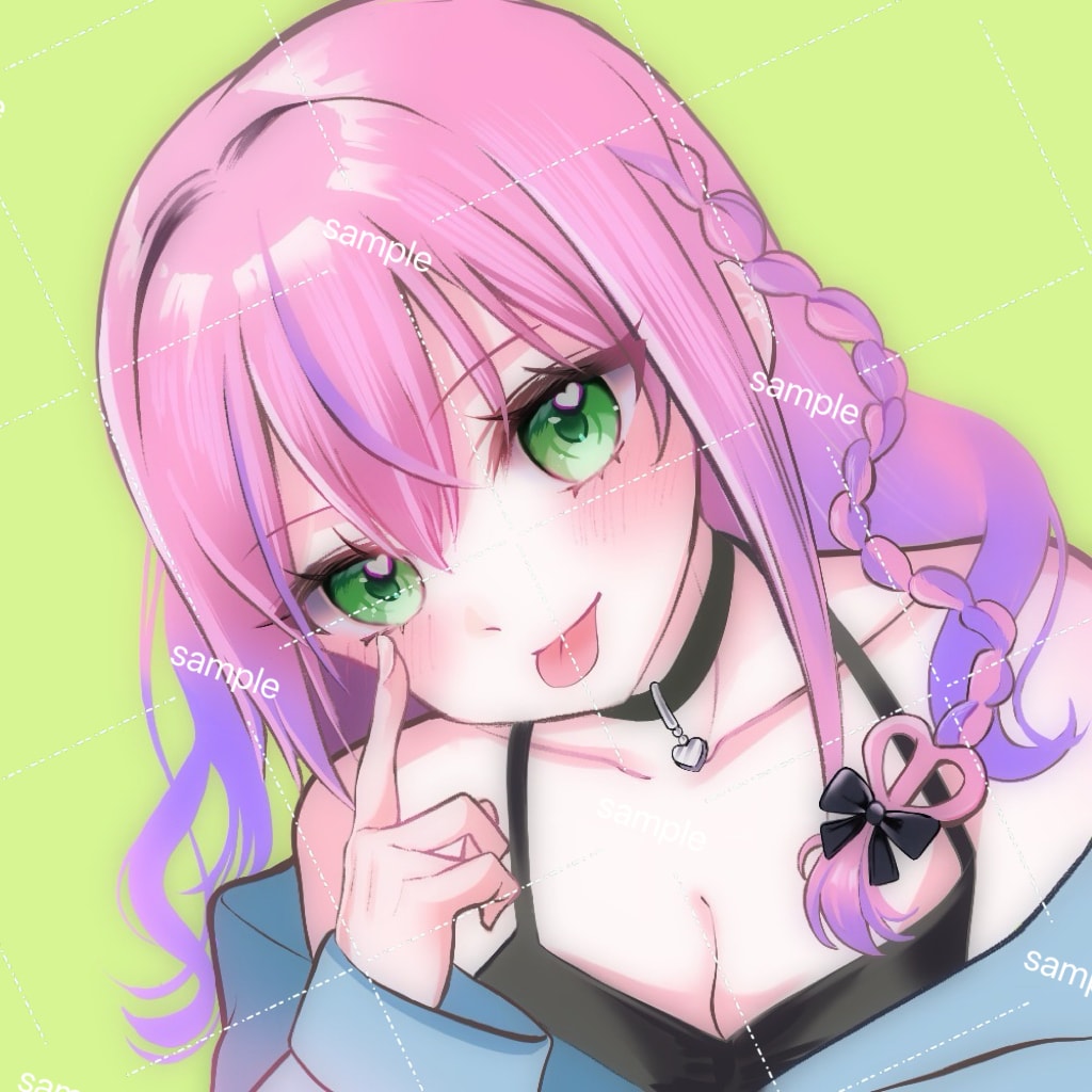 商用無料でSNS用オリジナルアイコン描きます かわいく魅力的なアイコンをお届け イメージ1
