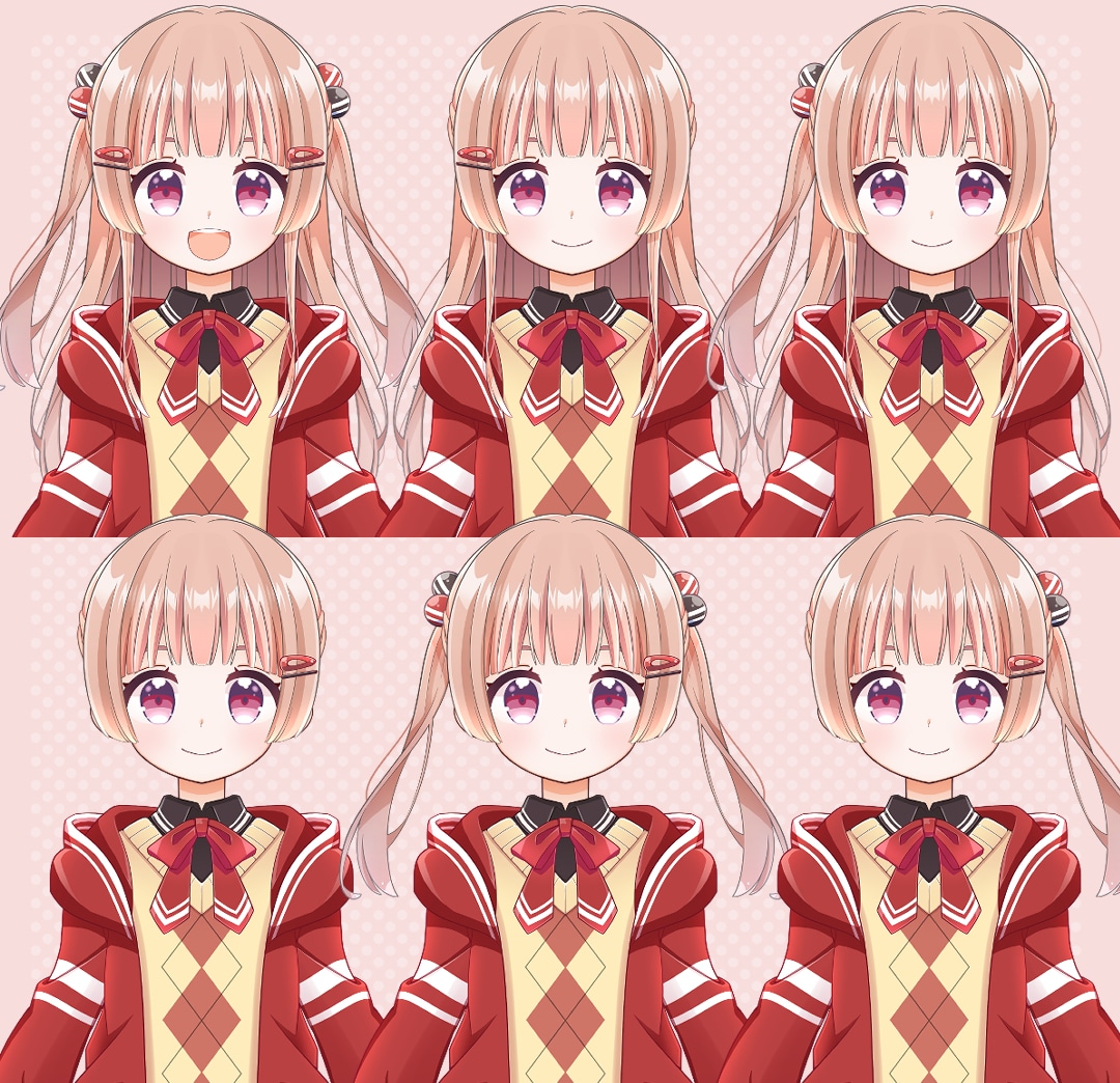 立ち絵／Live2D用パーツ分けイラスト描きます Vtuber、IRIAM、TRPG/ゲームなど利用できます！ イメージ6