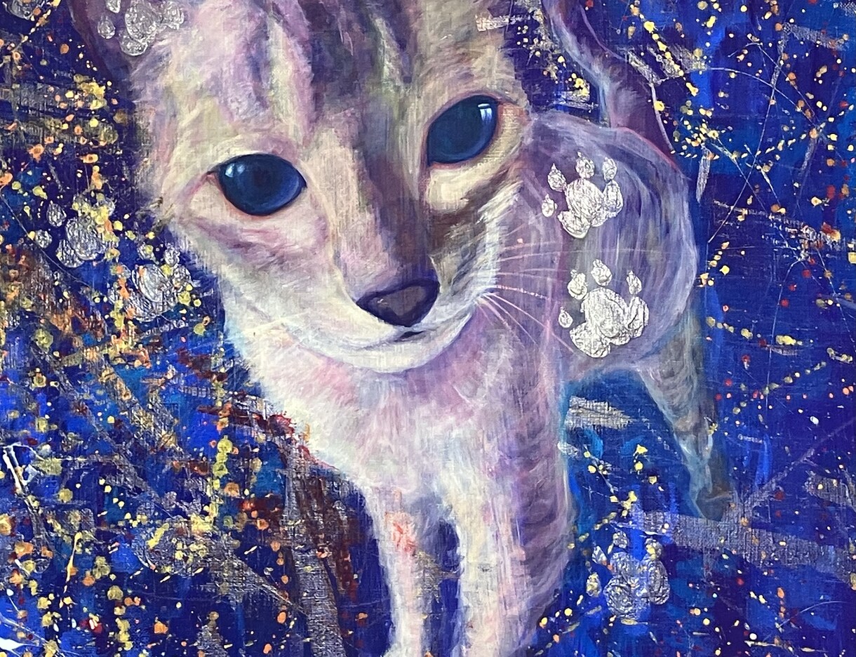 動物絵、描かせて頂きます 動物アクリル画。オプションで闇夜に光る加工できます。 イメージ3