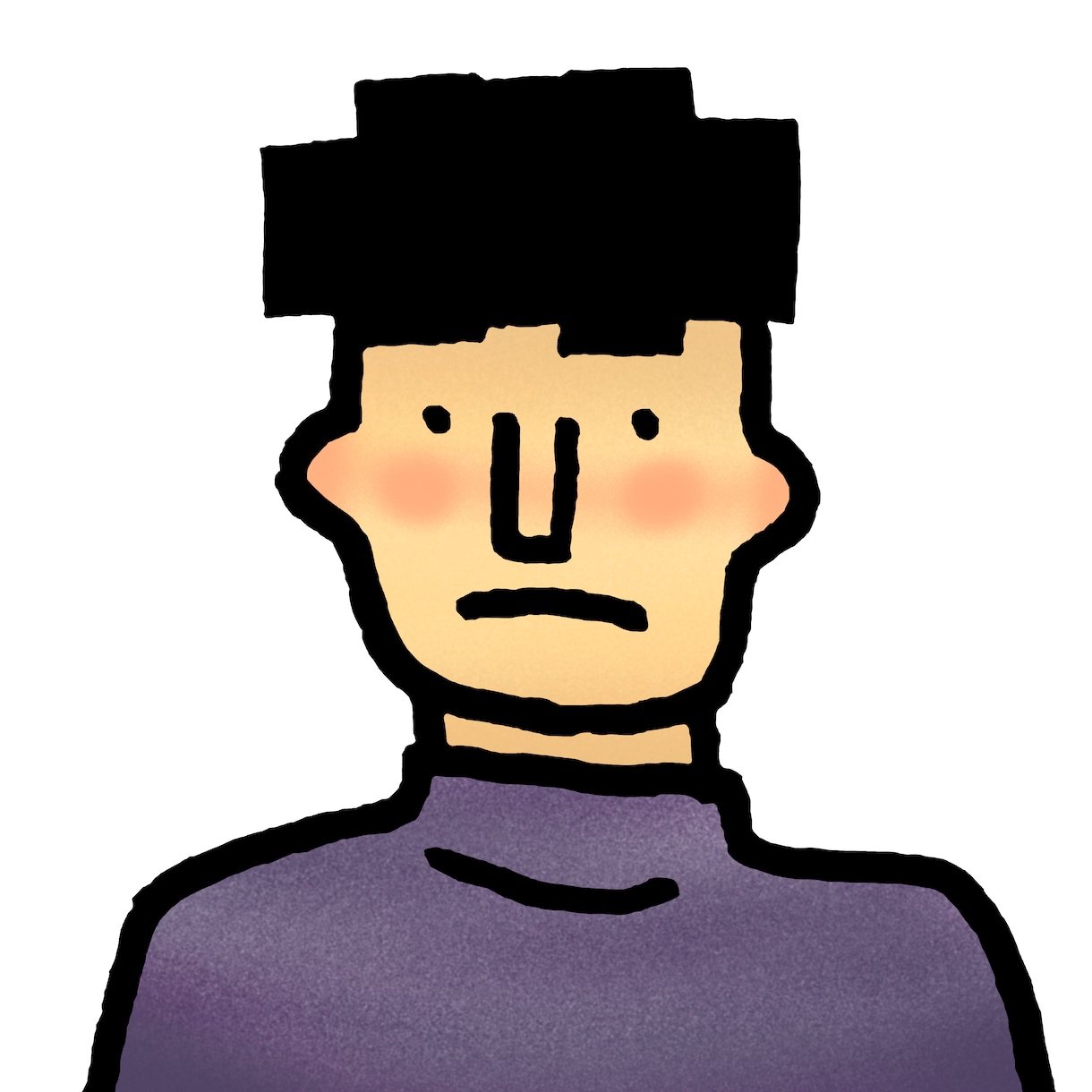 人物のイラストを描きます シンプルなイラストなのに個性があるプレゼントやアイコン向け イメージ4