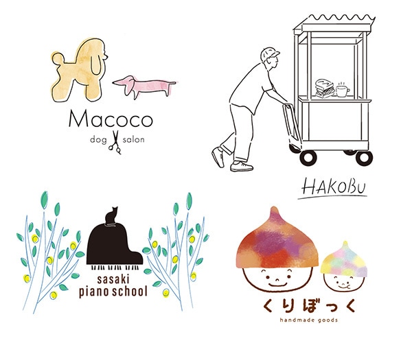 手描き風、北欧風、シンプル、なロゴ作ります 著作権譲渡込！お店の顔の『ロゴ』をもっと素敵に親しみやすく イメージ8