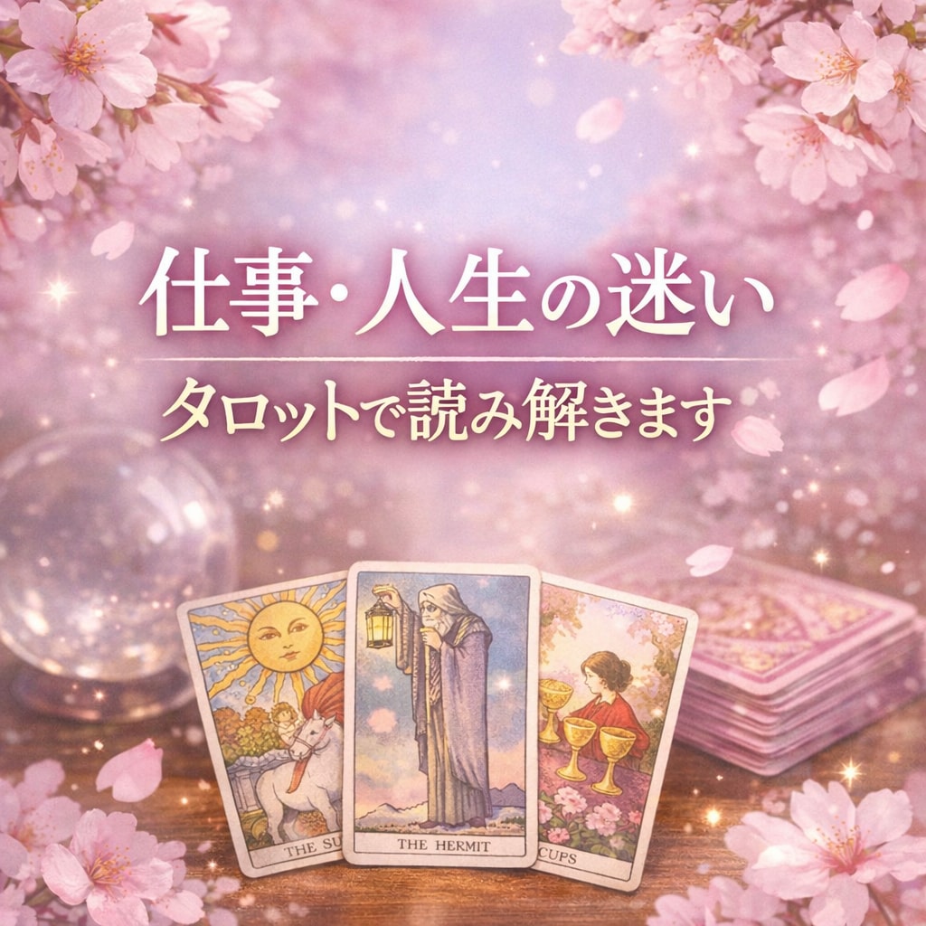 月のしずくタロット（トークルーム）鑑定します 仕事・人生の迷いをタロットで優しく読み解きます イメージ1
