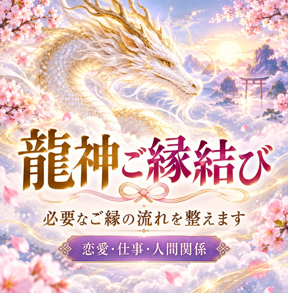 龍神ご縁結び、必要なご縁の流れを整えますます 龍脈・龍穴・共鳴フィールドを整え必要な繋がりを受け取りやすく イメージ1