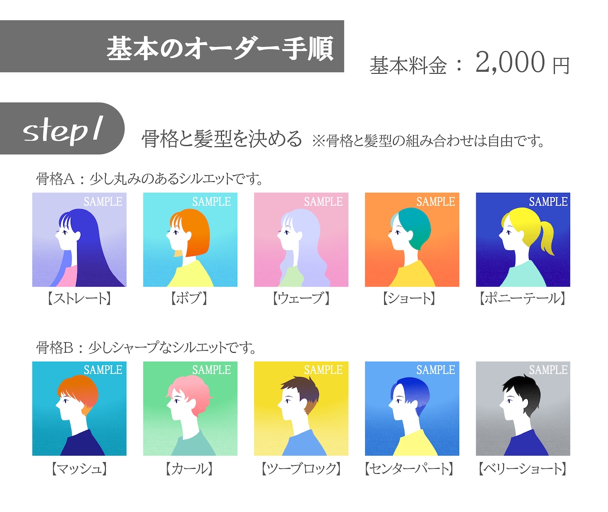 シンプルオシャレな横顔アイコンお描きします 似せすぎないのがちょうど良い！ イメージ2