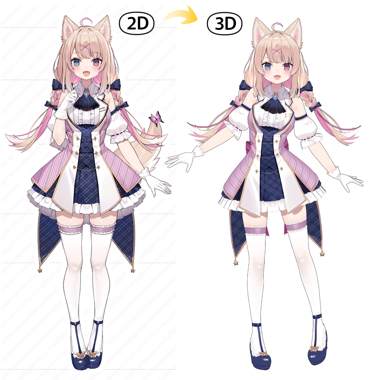 イラスト完全再現！3Dキャラクター制作いたします 実績多数、ヒアリング重視、販売後のサポートもいたします イメージ2