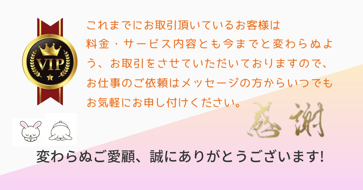 コチラはVIP様専用でございます 過去に取引させて頂いたリピーター様はコチラからどうぞ イメージ2