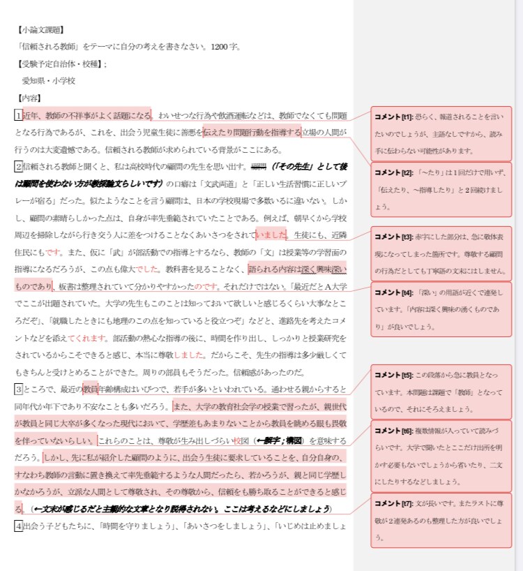 教員採用試験の論作文力を2回添削で上昇させます 大手予備校講師＆現場教員の経験を安価（＠1000円）に提供！ イメージ1