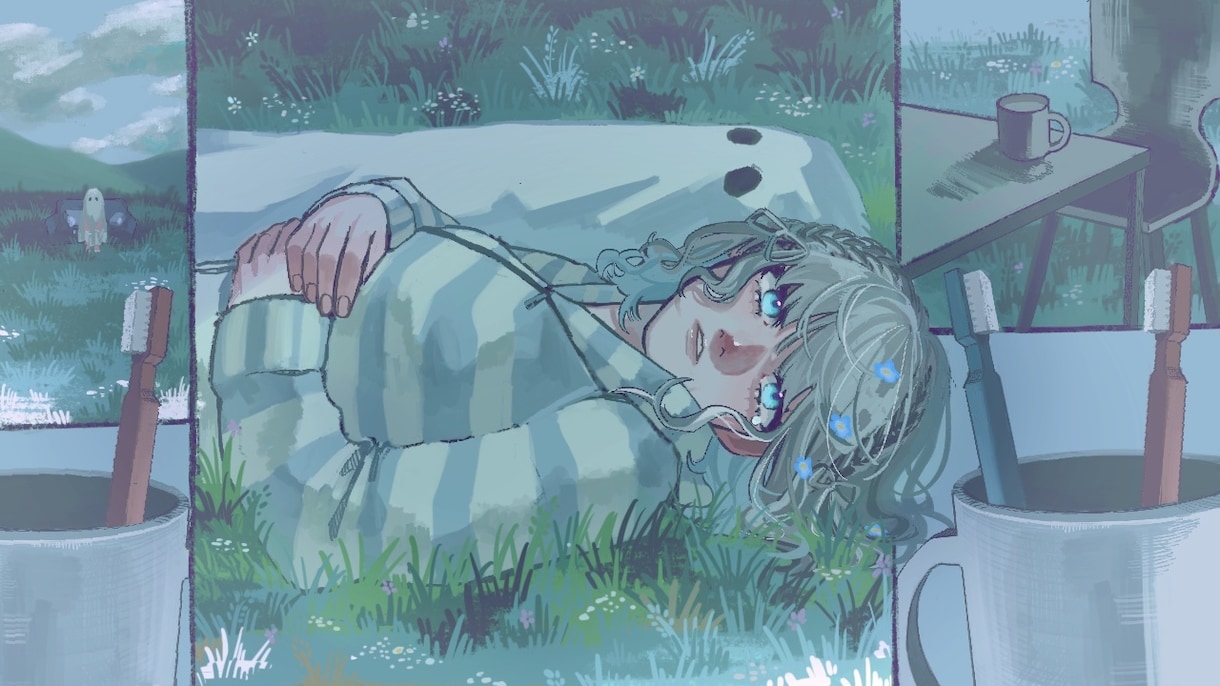 雰囲気のあるMVイラストを作成します 美麗作画であなただけのMVイラストをお届けします。 イメージ2