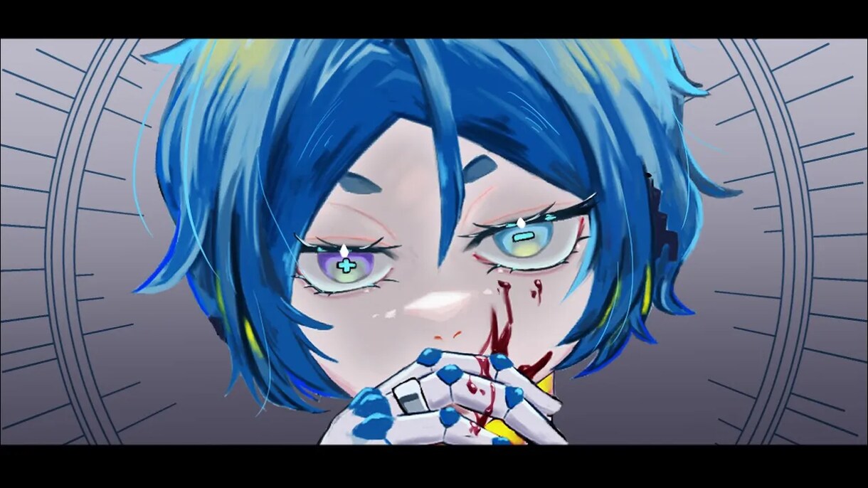 歌ってみた、サムネイル等のイラスト制作します 本家様と同じ構図、オリジナルの構図どちらも可能です イメージ7