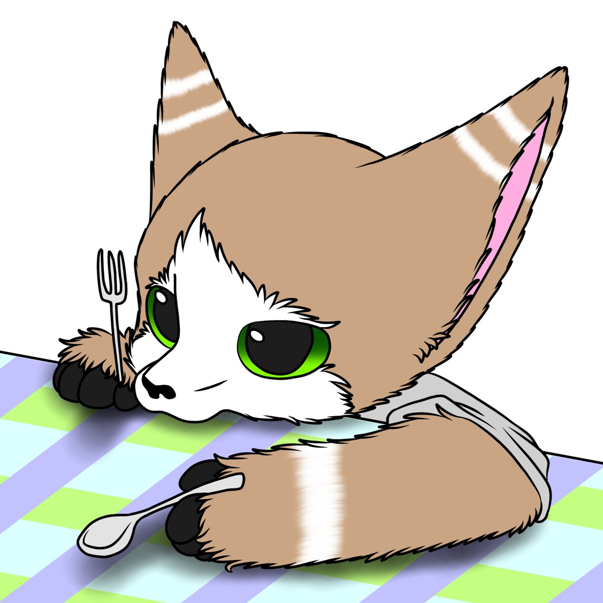 １枚絵PNGイラストの販売をします あなたの子(ケモノ)キャラクターを描きます イメージ4