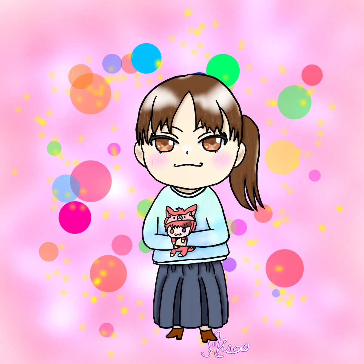 ミニキャラであなたのキャラクター描きます 可愛い、ゆるふわ、かっこいい キャラを描かせてください！ イメージ2