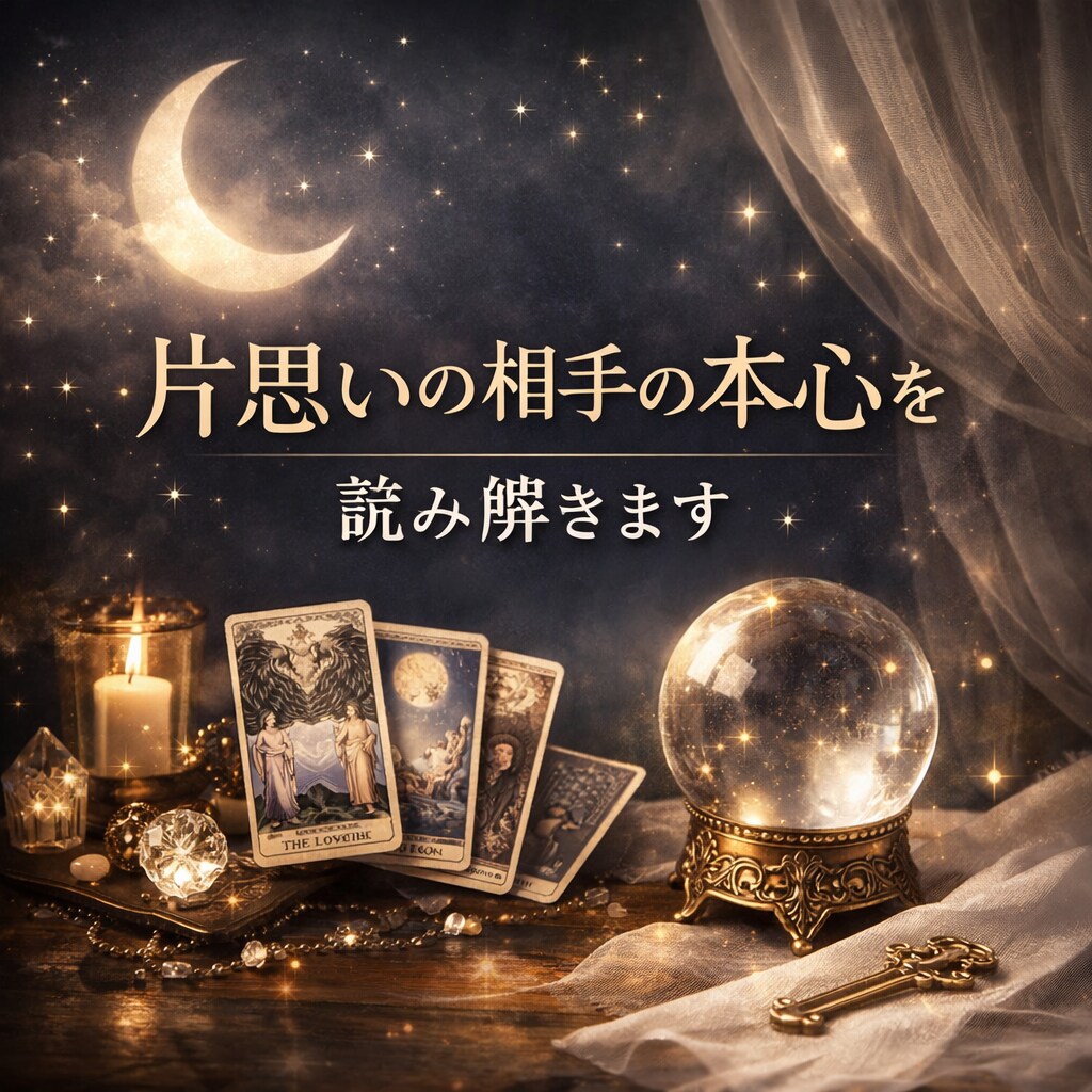 片思いの相手の本心を読み解きます あの人の気持ちを深層から読み解きます。 イメージ1