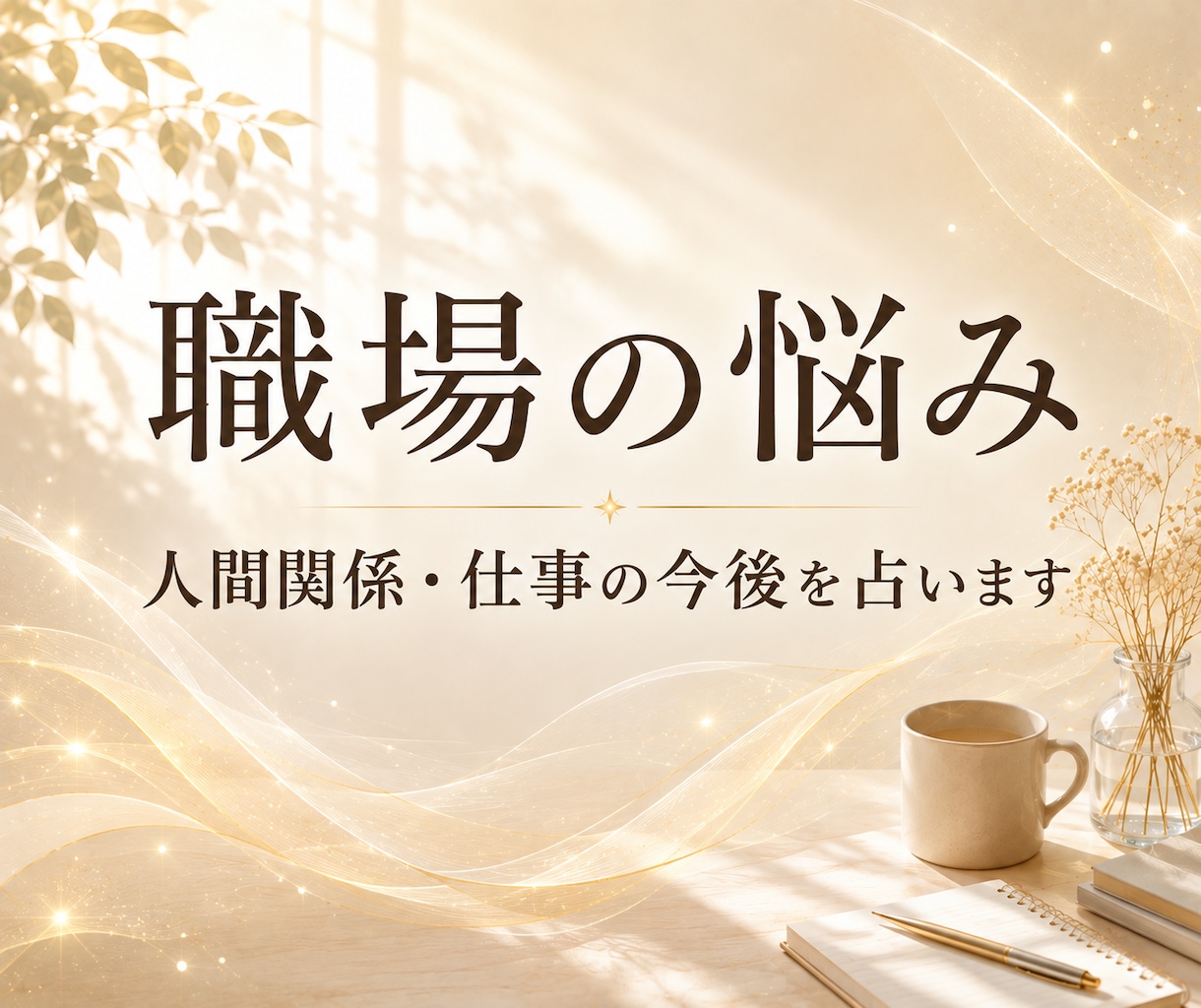 職場の悩み│50分間チャット鑑定します ​話せない職場のこと。お悩みにリアルタイムで丁寧にお答え イメージ1