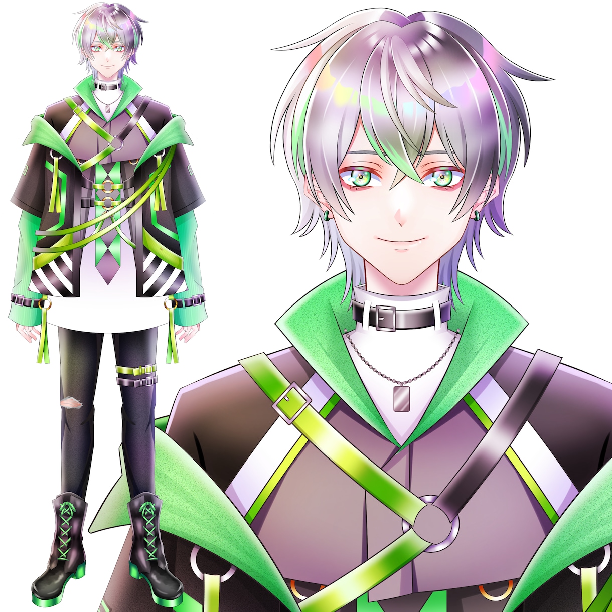 顔の強いVtuberを修正無制限でお作りします 超割引！キャラデザ＋Live2D イメージ9