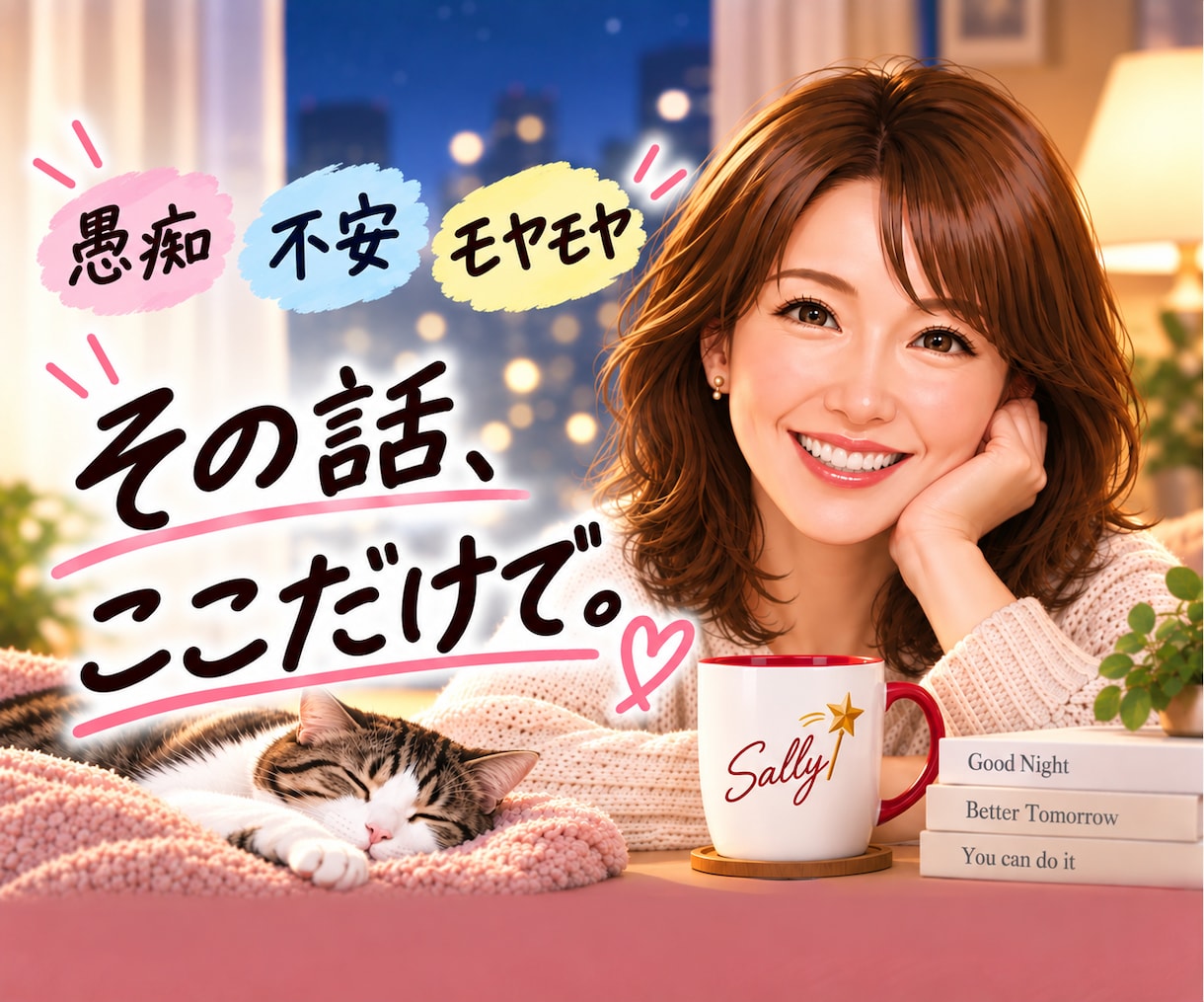 愚痴・不満・モヤモヤ言いにくい本音までお聞きします 孤独・寂しさ・誰かと話したい夜もここなら気を使わず話せますよ イメージ1