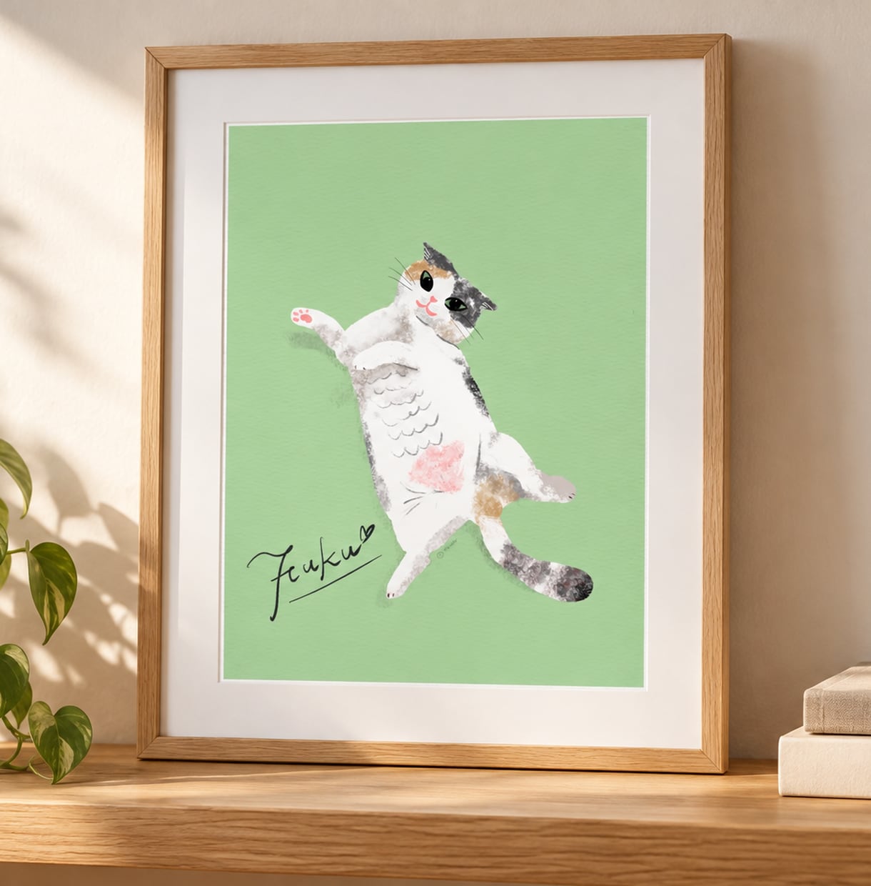 うちの子を「パステル水彩」で描きます 犬・猫・うさぎ｜お名前入り・印刷用データでお届け イメージ4
