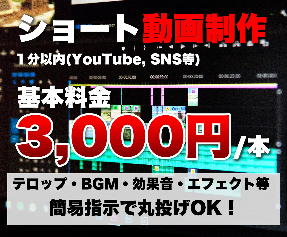 迅速・親切・丁寧に！YouTube動画編集します 希望を叶えてイメージをカタチに！ イメージ2