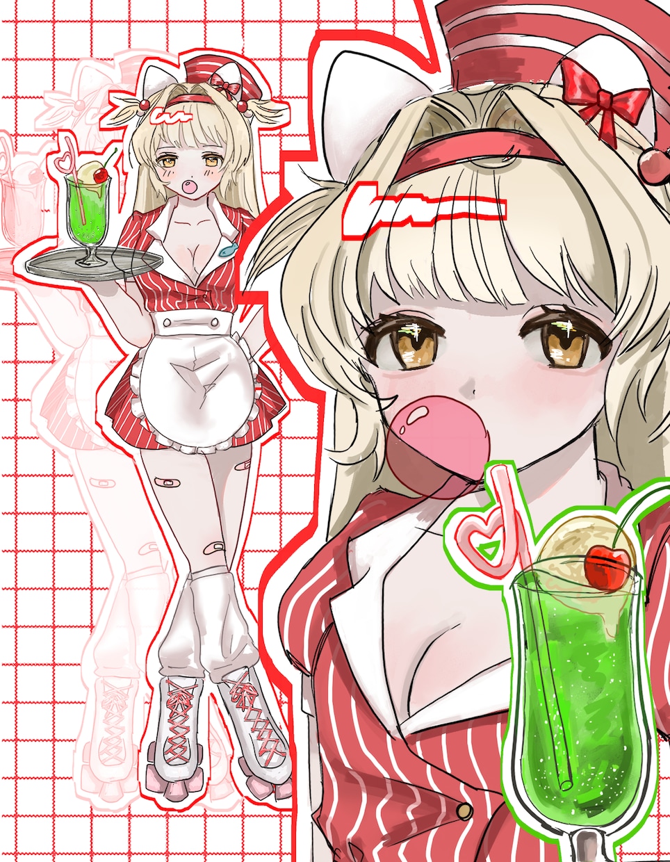 商用無料！全力で可愛い女の子を描きます 納期が短くて格安！可愛い絵柄です！ イメージ1